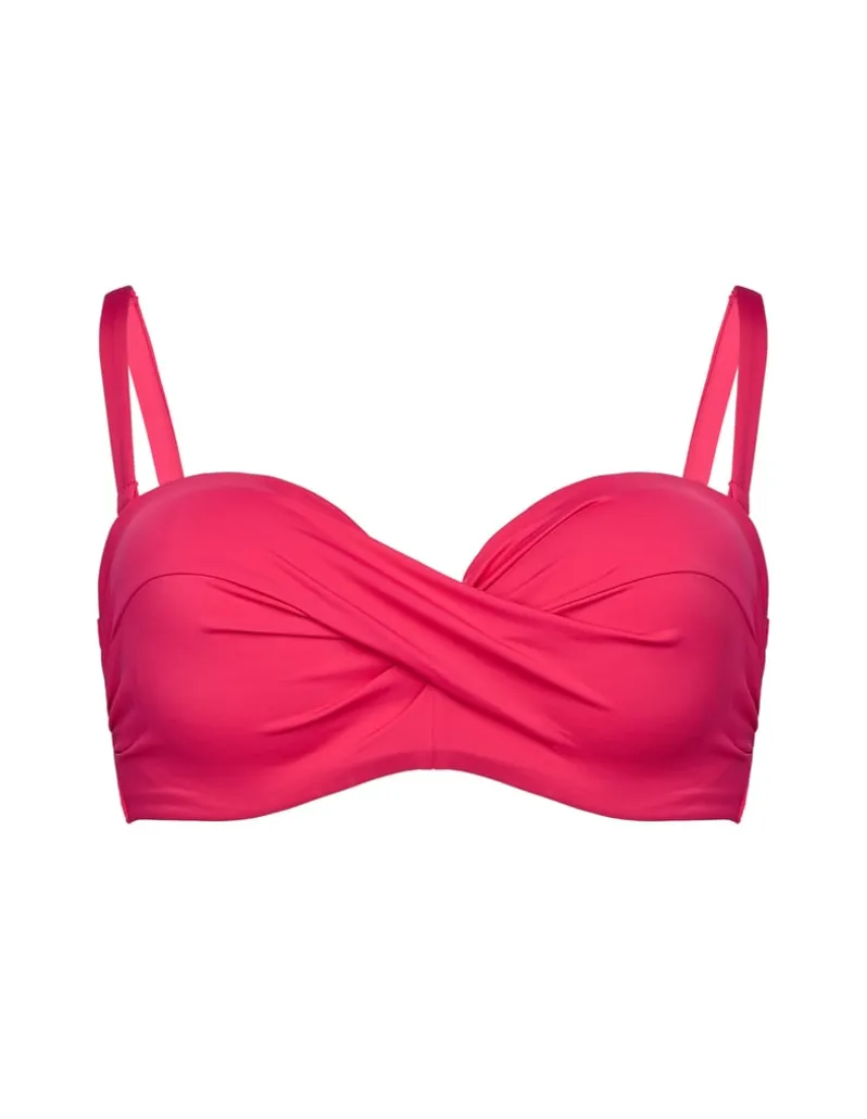 Góra od bikini bandeau na większy biust Base