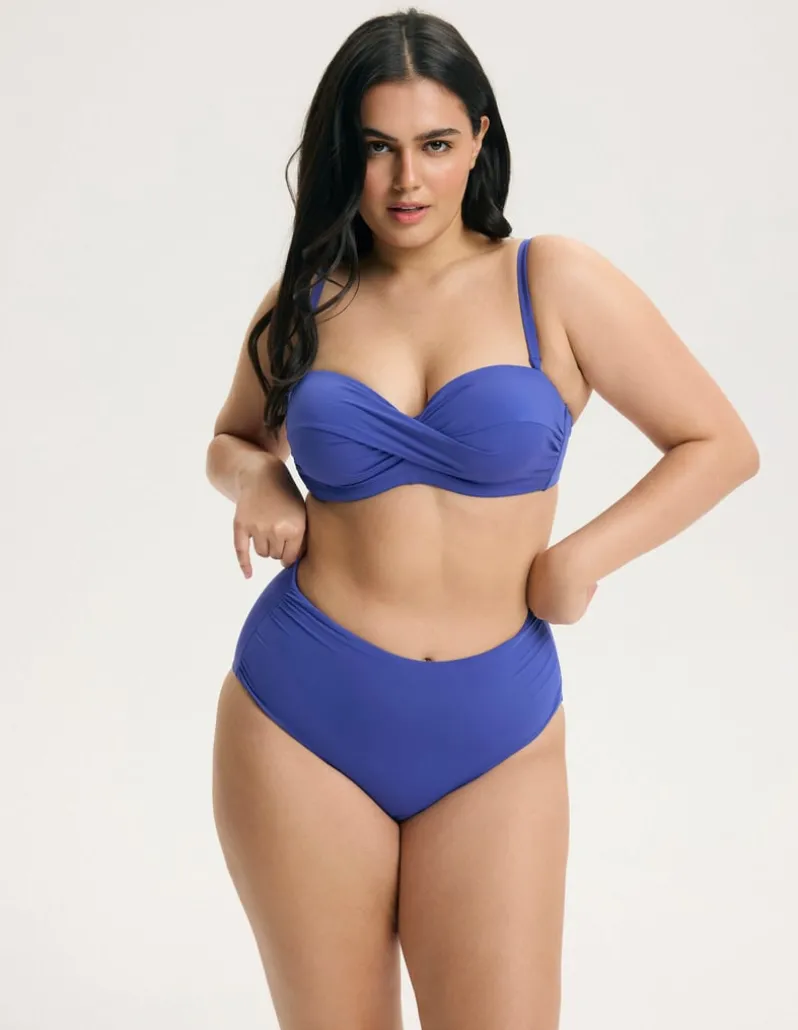 Góra od bikini bandeau na większy biust Base