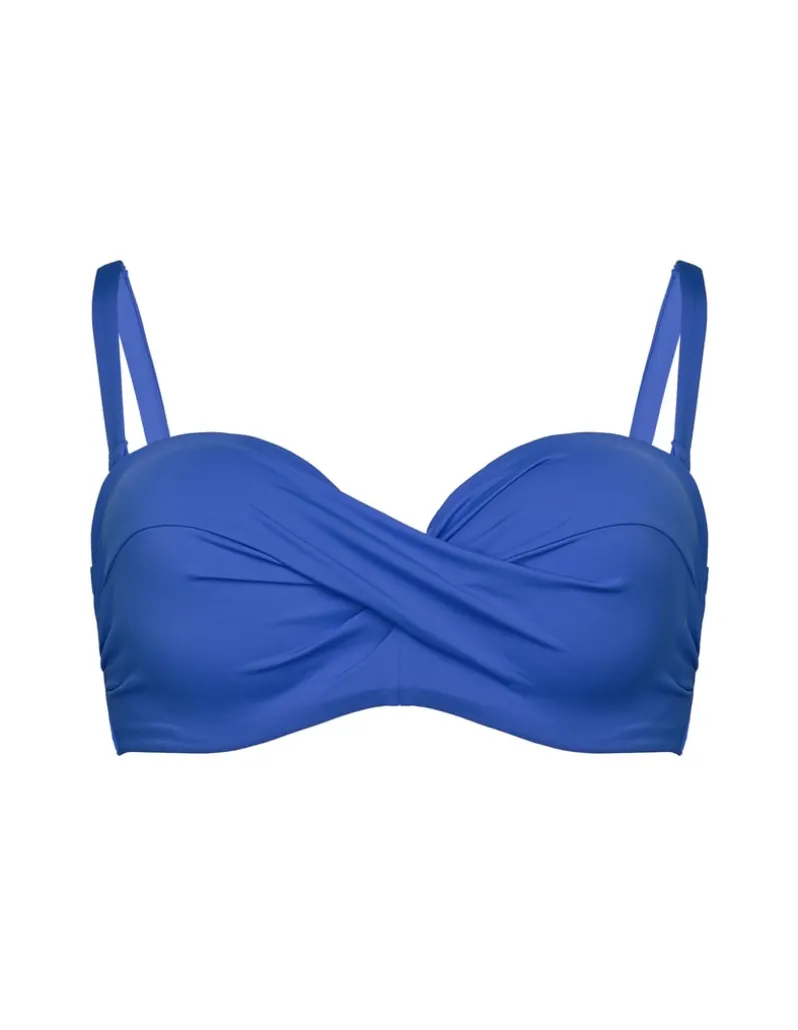 Góra od bikini bandeau na większy biust Base