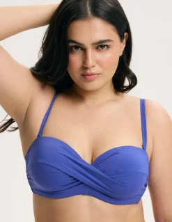 Góra od bikini bandeau na większy biust Base