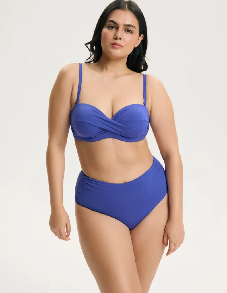 Góra od bikini bandeau na większy biust Base