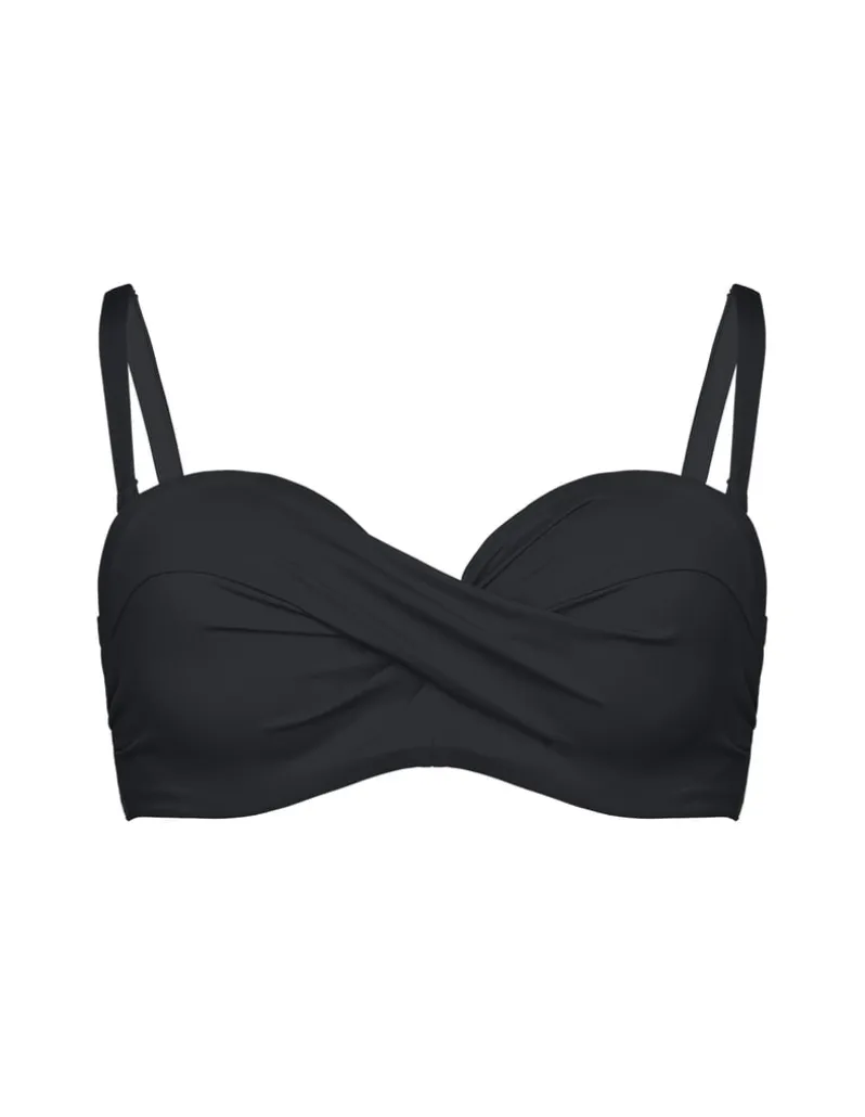 Góra od bikini bandeau na większy biust Base