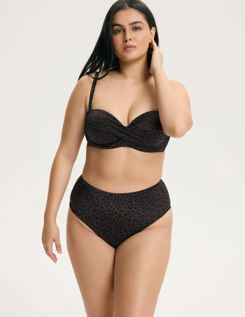 Góra od bikini bandeau na większy biust Base