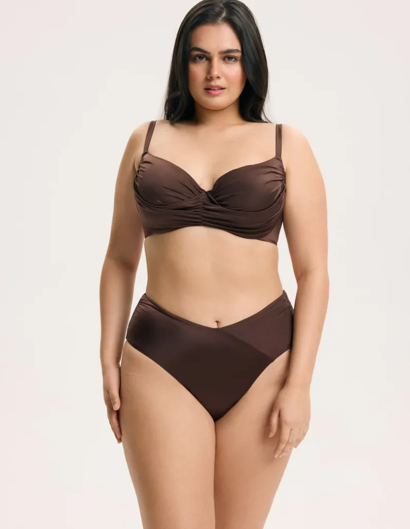 Góra od bikini bandeau na większy biust Goddess