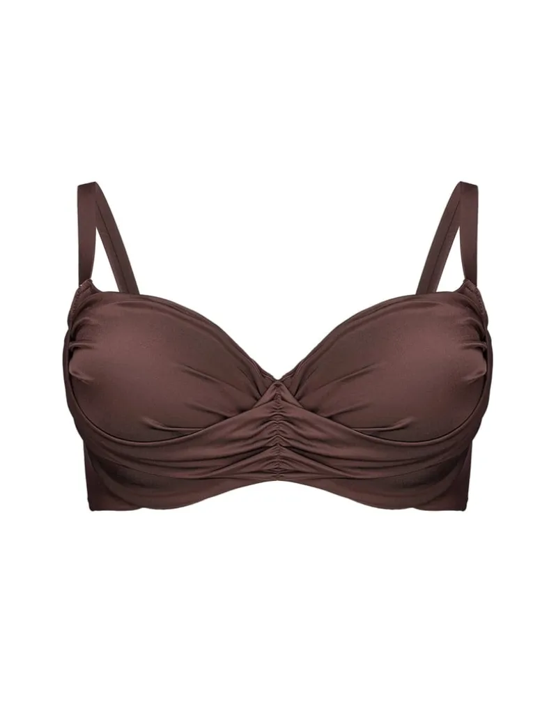 Góra od bikini bandeau na większy biust Goddess
