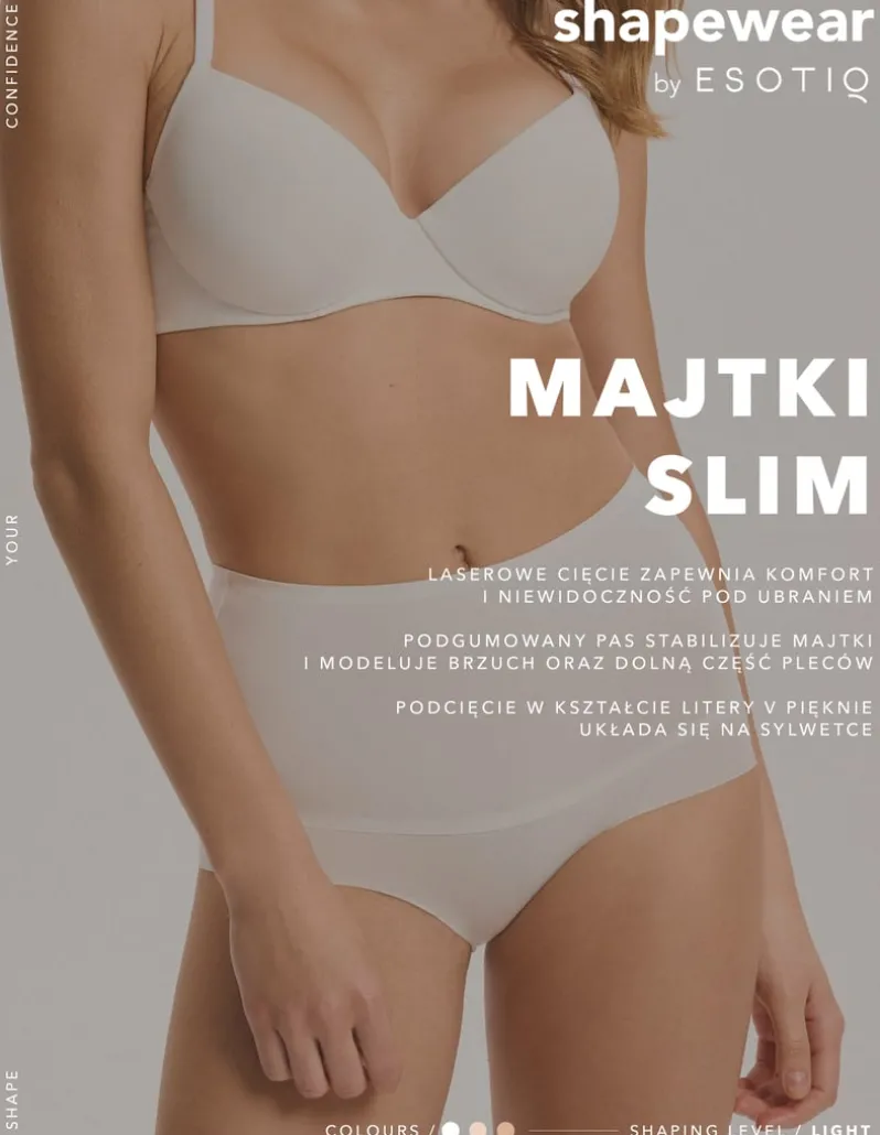 Majtki modelujące z wysokim stanem Slim